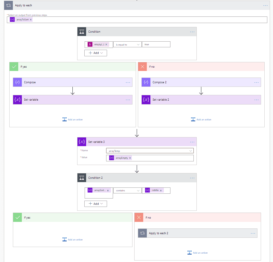 ordenar arrays Power Automate 1