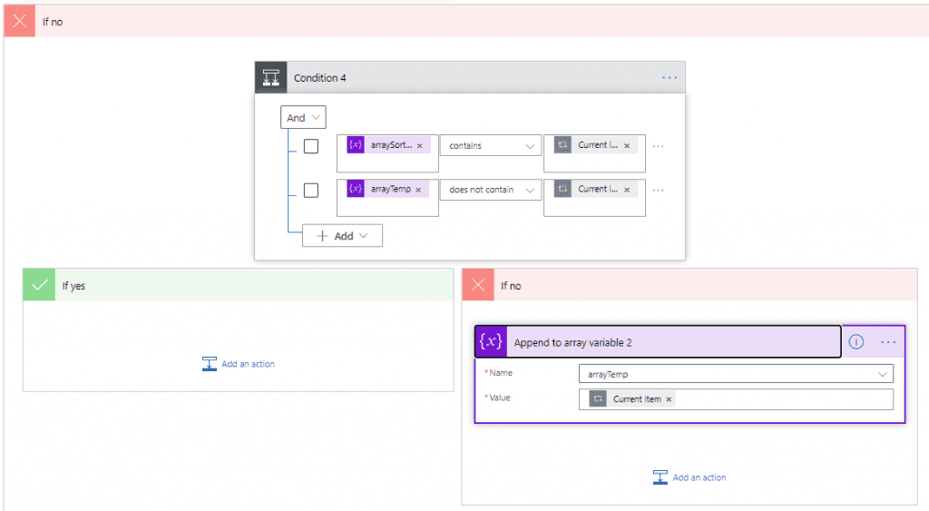 ordenar arrays Power Automate 3