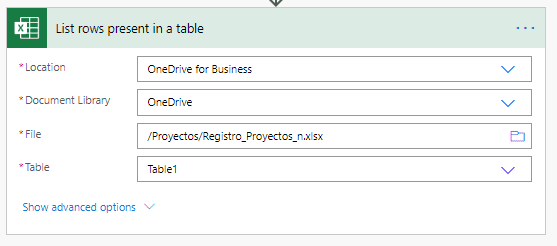 archivo grande Excel Power Automate 1