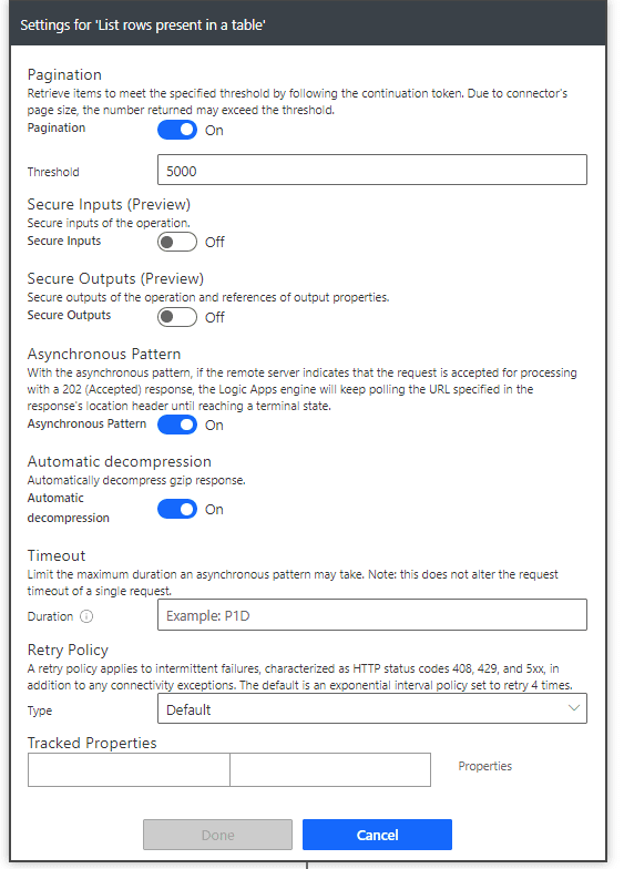 paginacion Excel Power Automate