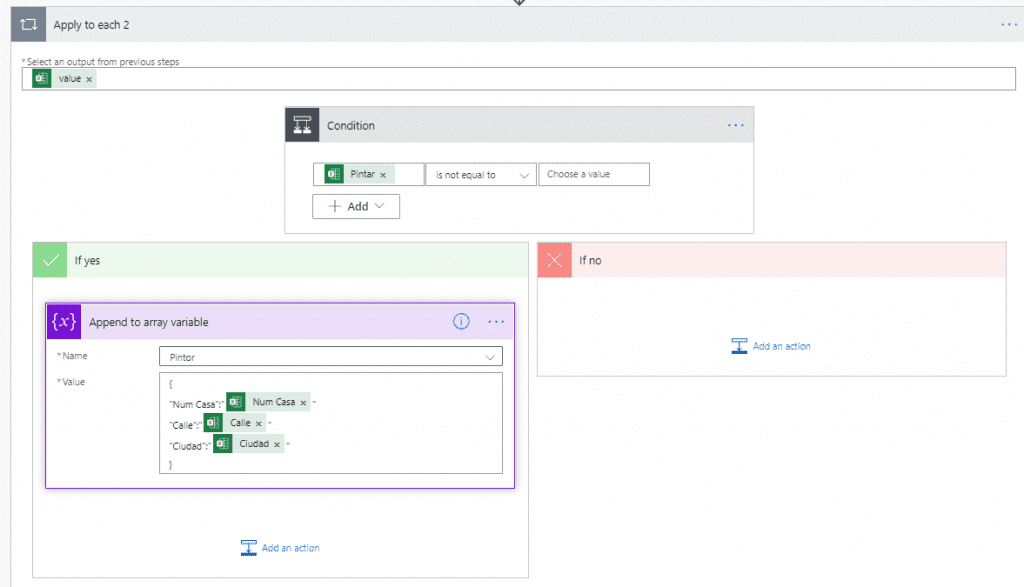 datos json Excel 2