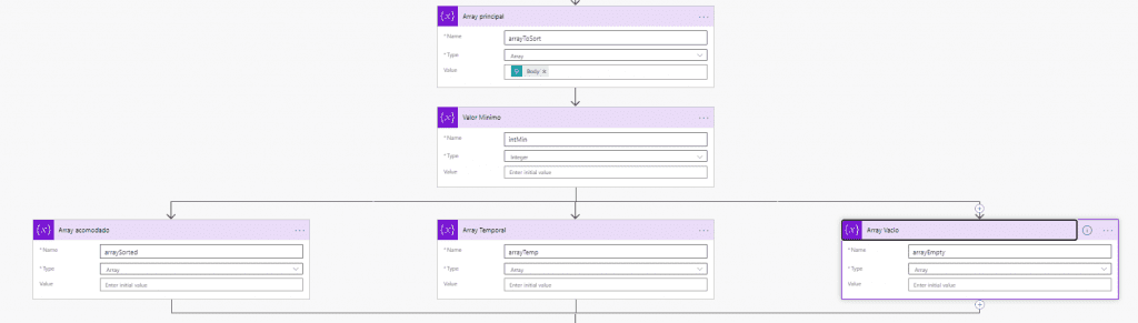 arrays Power Automate variables