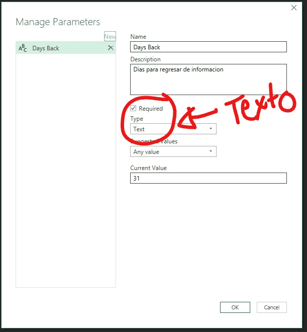 parámetro Power Query 2