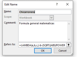 Función LAMBDA etiquetas de datos