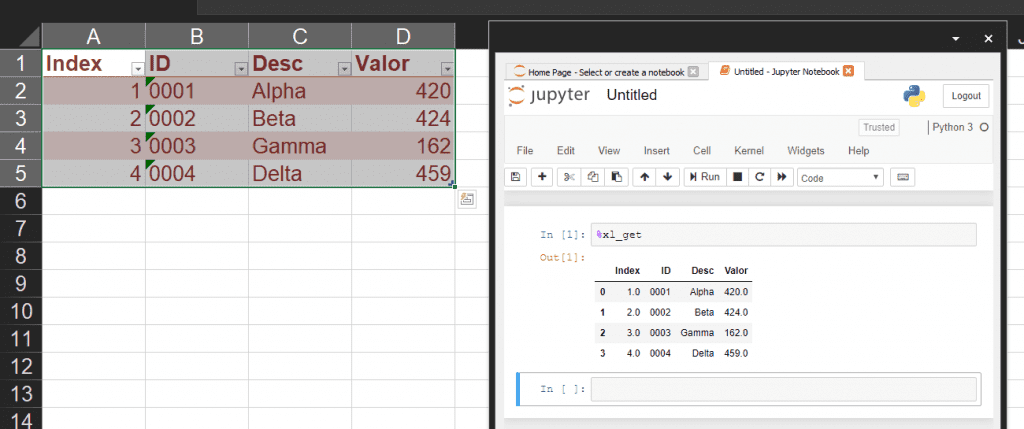 Python Jupyter Excel  2