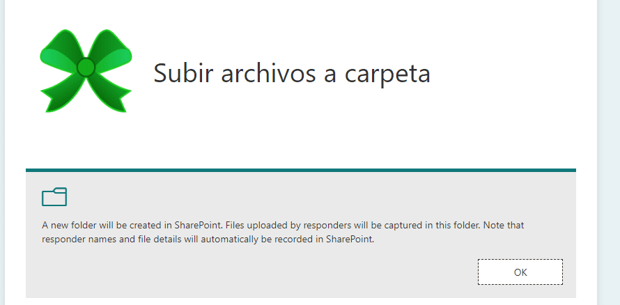 Power Automate: Subir archivo desde Microsoft Forms