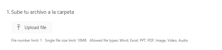 Power Automate subir archivo