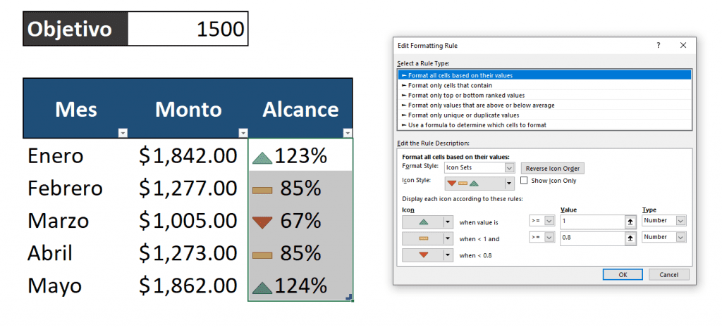 Excel formato condicional 1