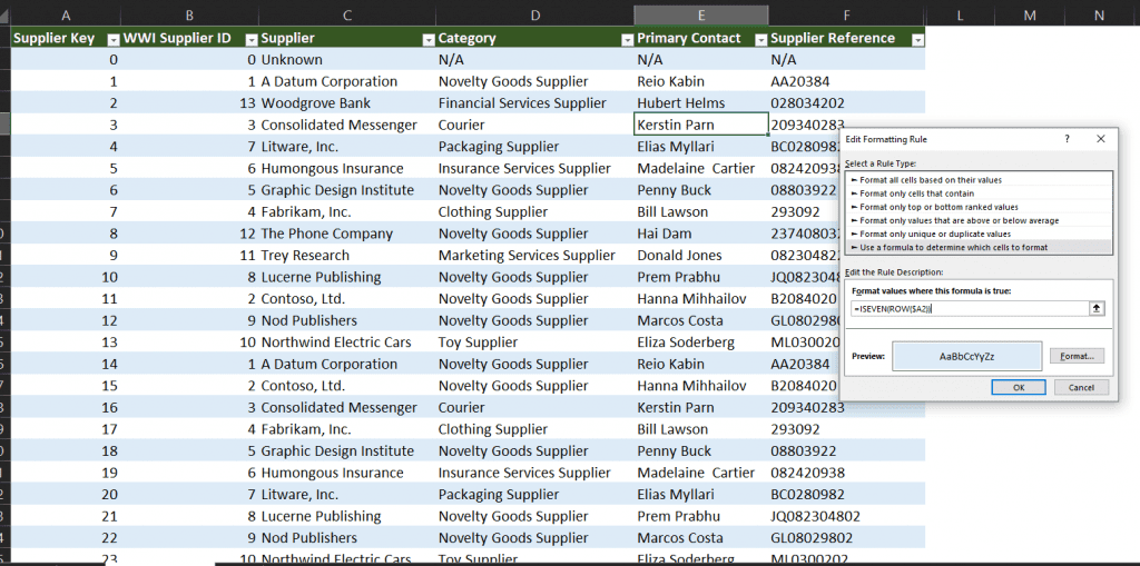 Excel formato condicional 4