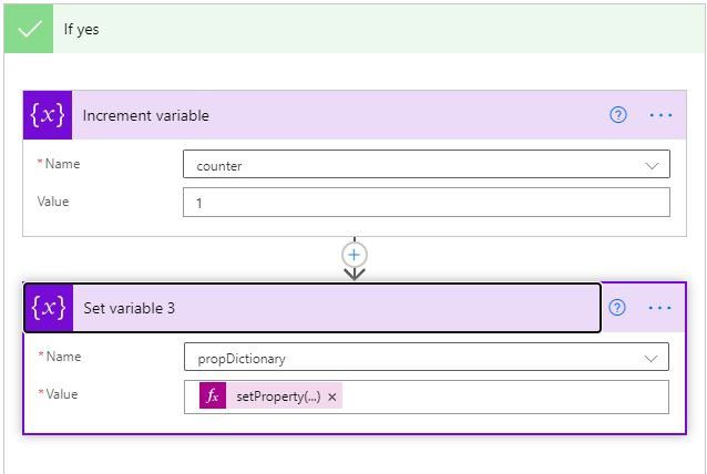 Power Automate variables objeto 1