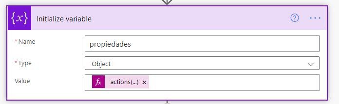 Power Automate propiedades rastreadas 3