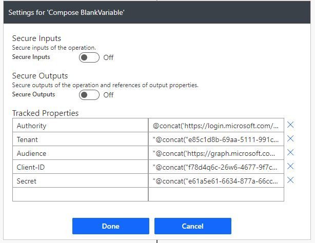 Power Automate Tracked Properties 2