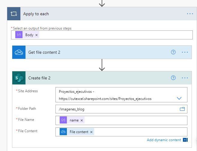 Power Automate archivos Forms 4