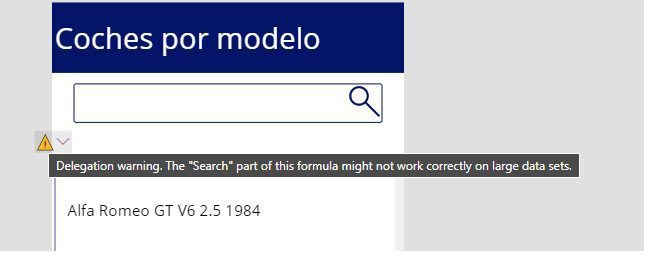 Power Apps: Soluciones a advertencias de delegaciones con la función Search