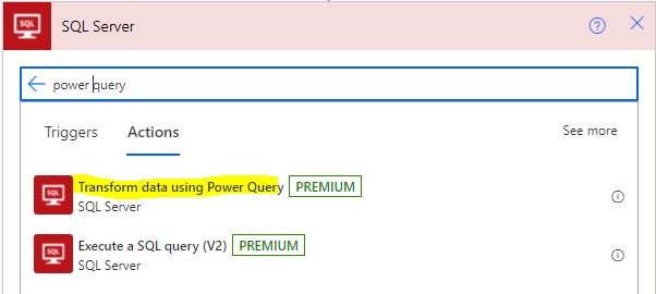 Power Query Power Automate 1