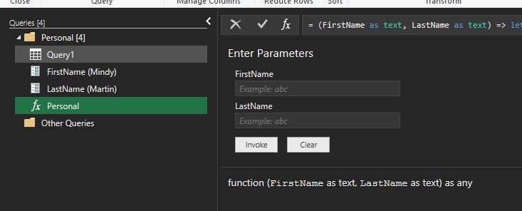 power query store procedure 1