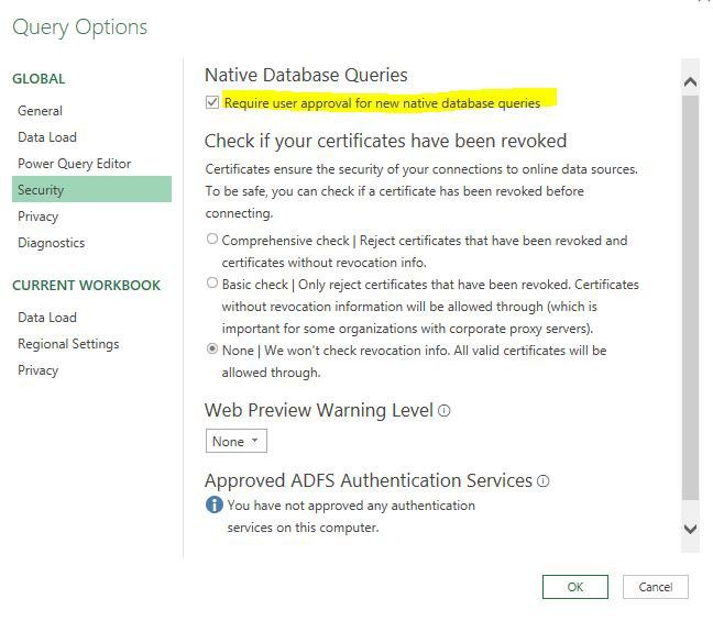 power query store procedure 3