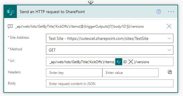 Power Automate: Obtén versiones anteriores de objetos en listas de SharePoint