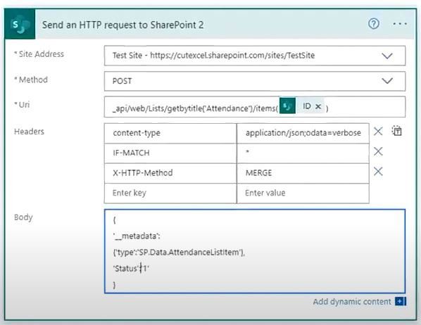 Añadir campos a una lista de SharePoint con HTTP