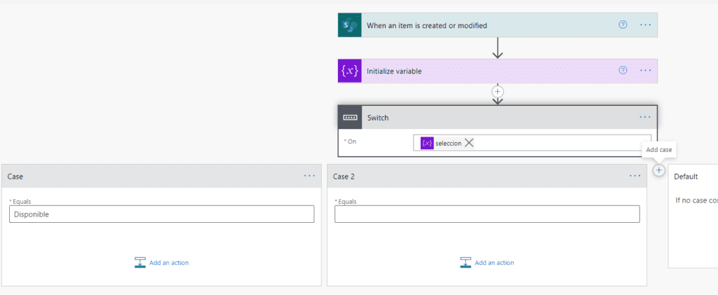 Power Automate Switch Case 3