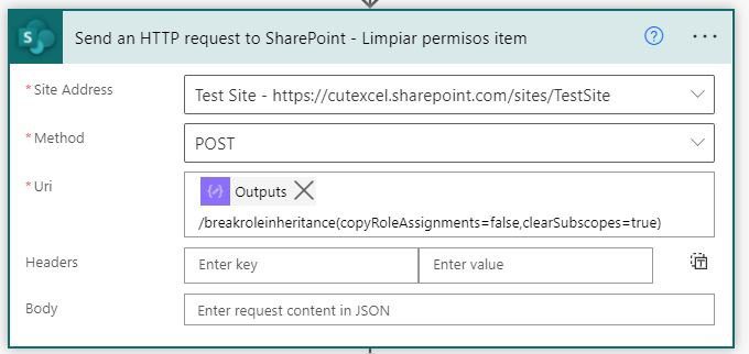 Power Automate permisos Sharepoint 1