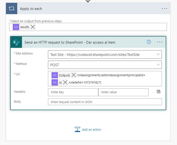 Power Automate permisos Sharepoint 3