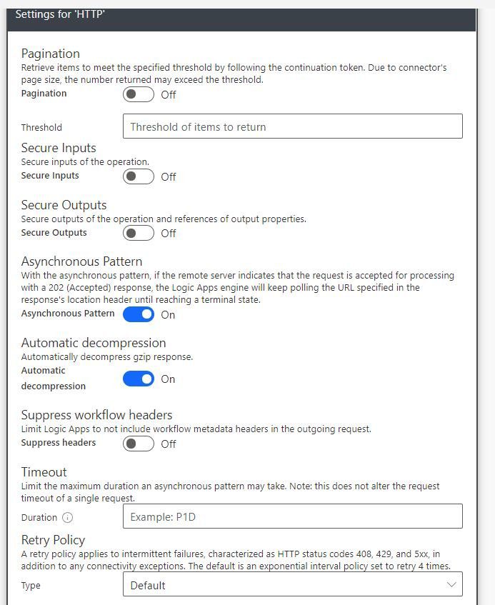 política de reintento power automate 3